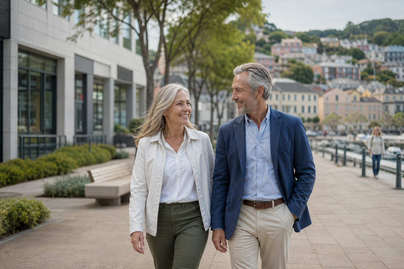 Couple exploring healthcare options while considering living or retiring abroad